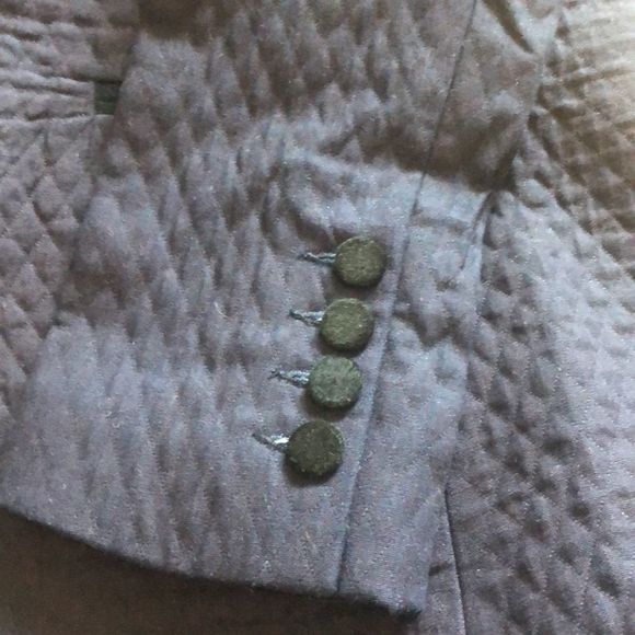 Avec Les Filles Quilted Blazer Velvet Lapel Navy - Picture 7 of 7